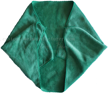 China Bulk Custom Green microfiber towel Supplier Super Water Absorbent Quick Dry Microfiber Tea Towels Exporter for New Zealand Arabia